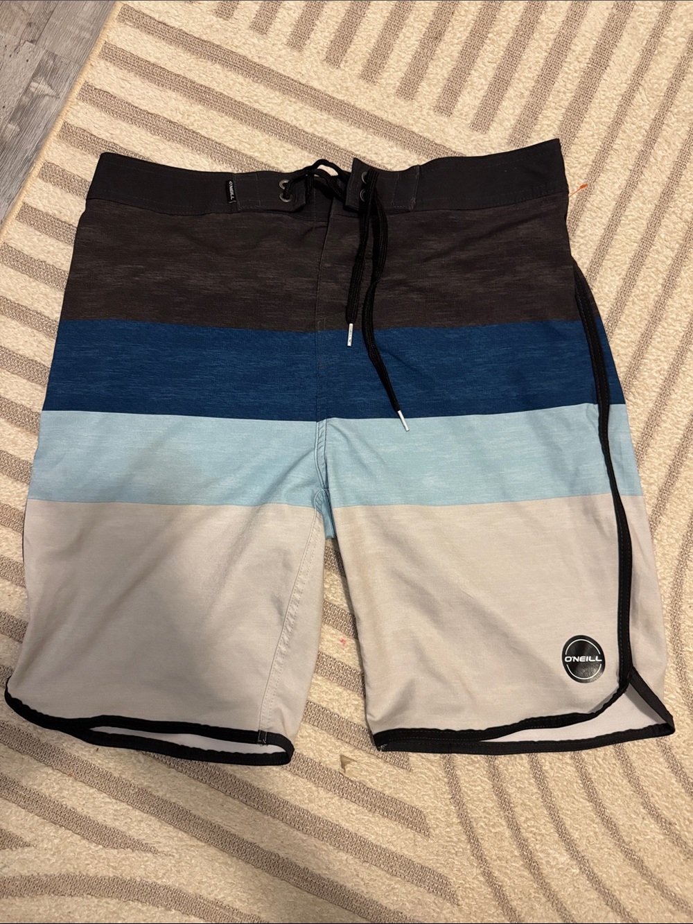 O'Neill Men’s Blue Stripe Boardshorts